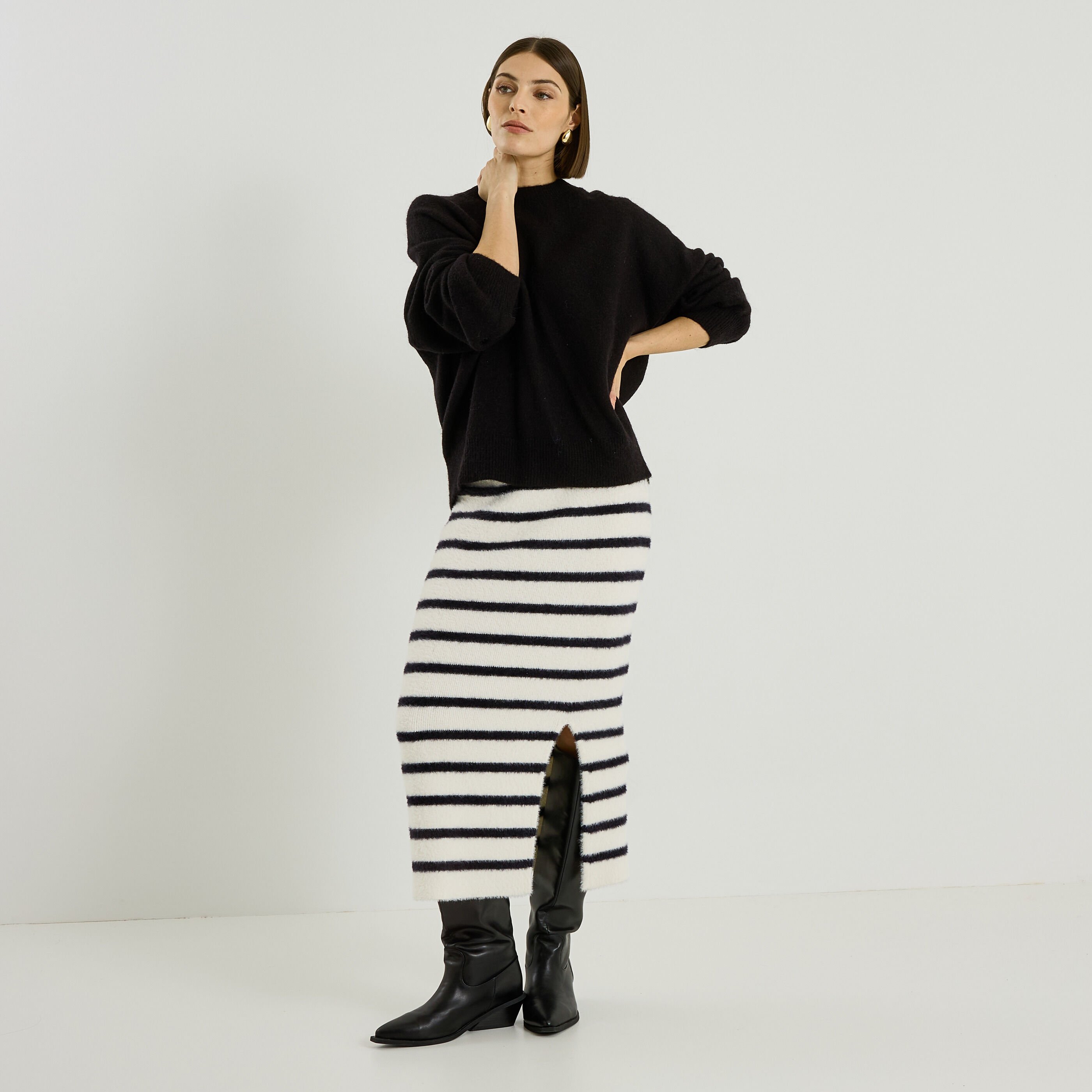 Jupe tube flufy femme