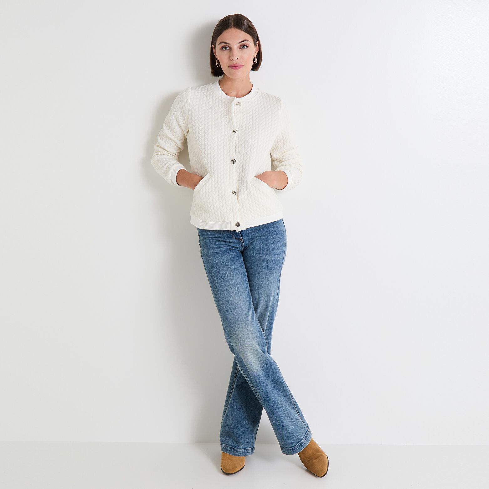 Bombers maille femme
