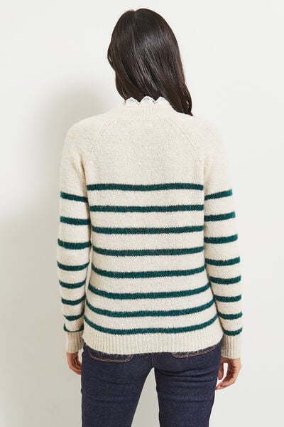 Pull col montant femme