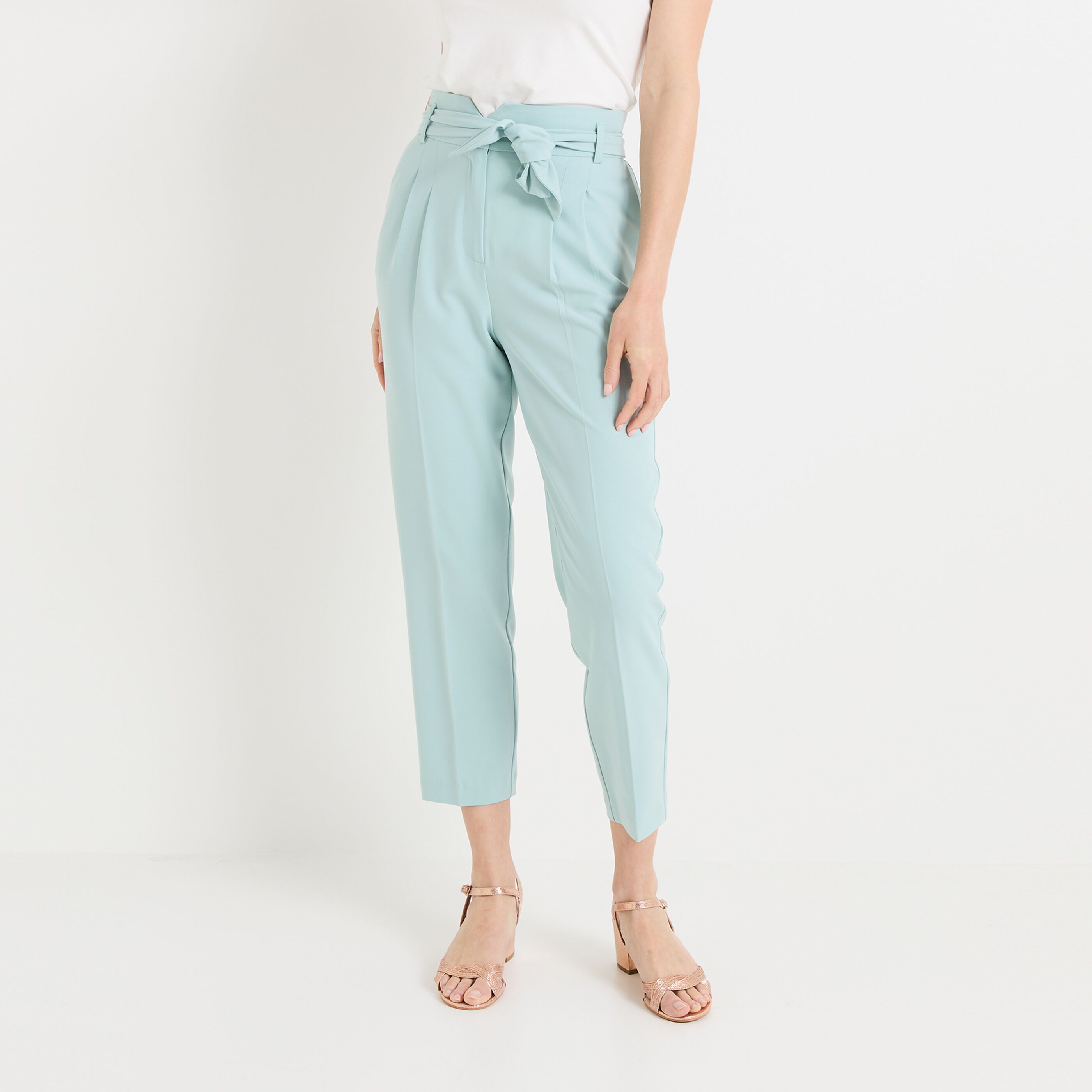 Pantalon cigarette fluide femme online