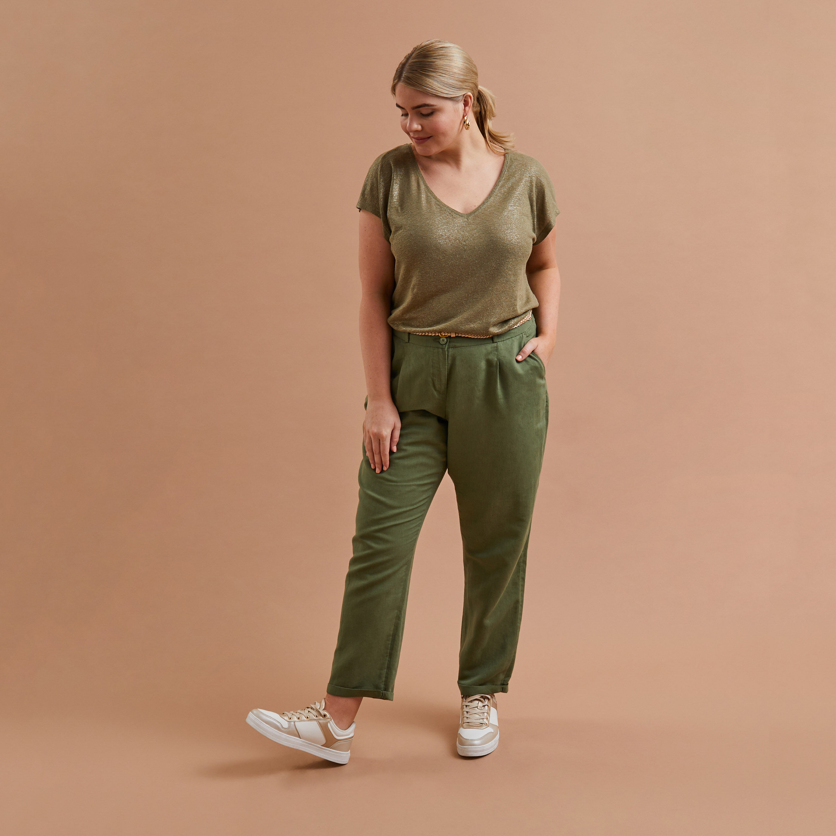 Pantalon chino femme