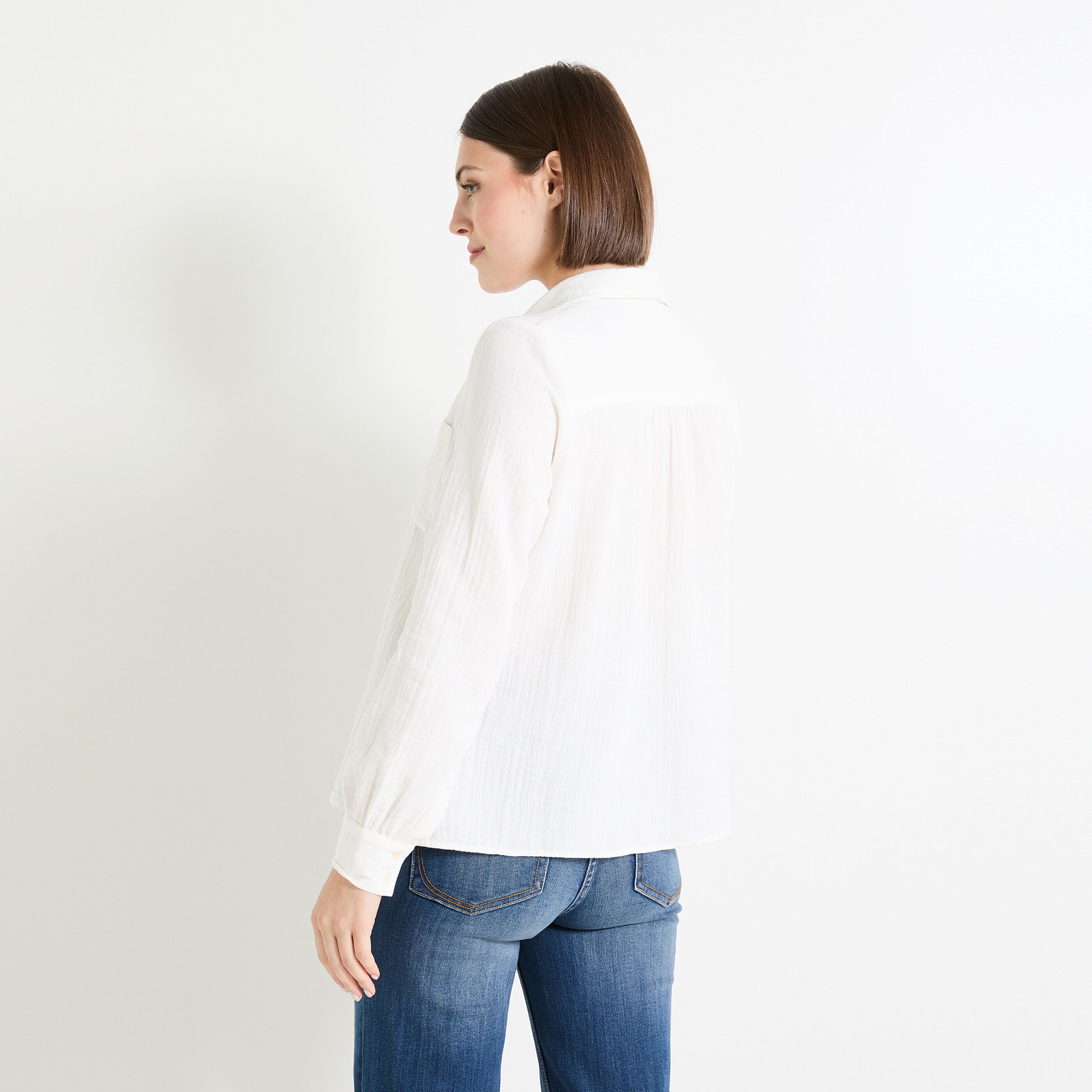 Chemisier manches longues femme