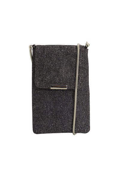 Pochette téléphone brillante femme