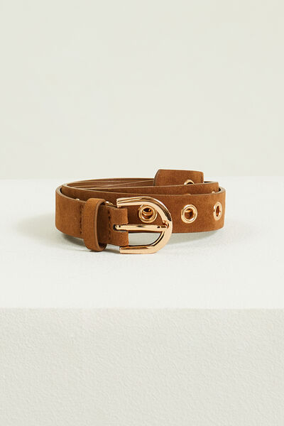 Ceinture oeillets femme
