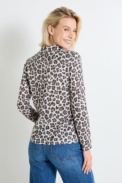 Chemise imprimé léopard femme