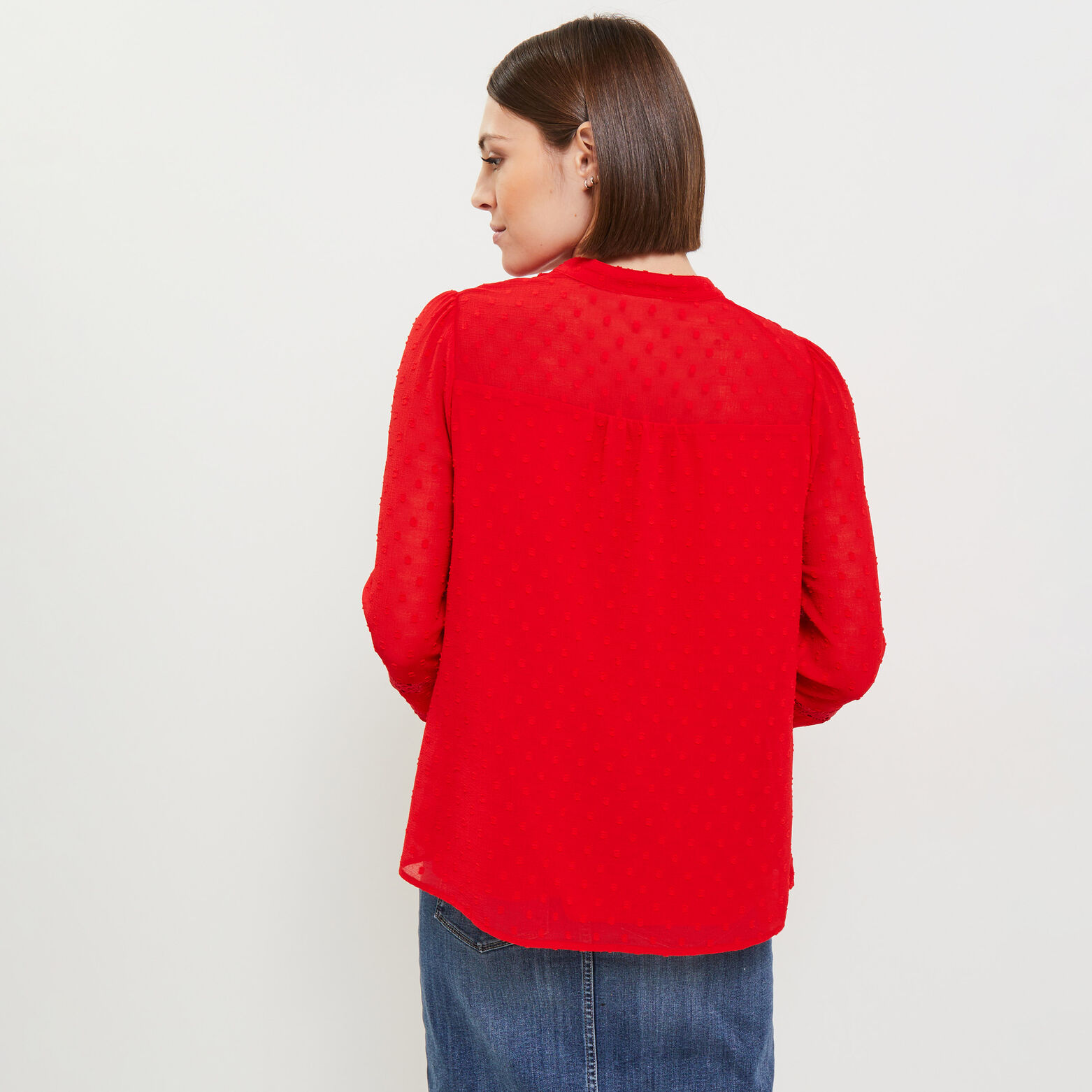Blouse plumetis femme