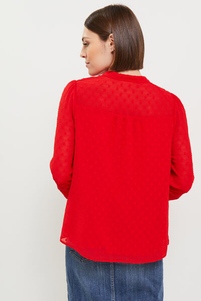 Blouse plumetis femme