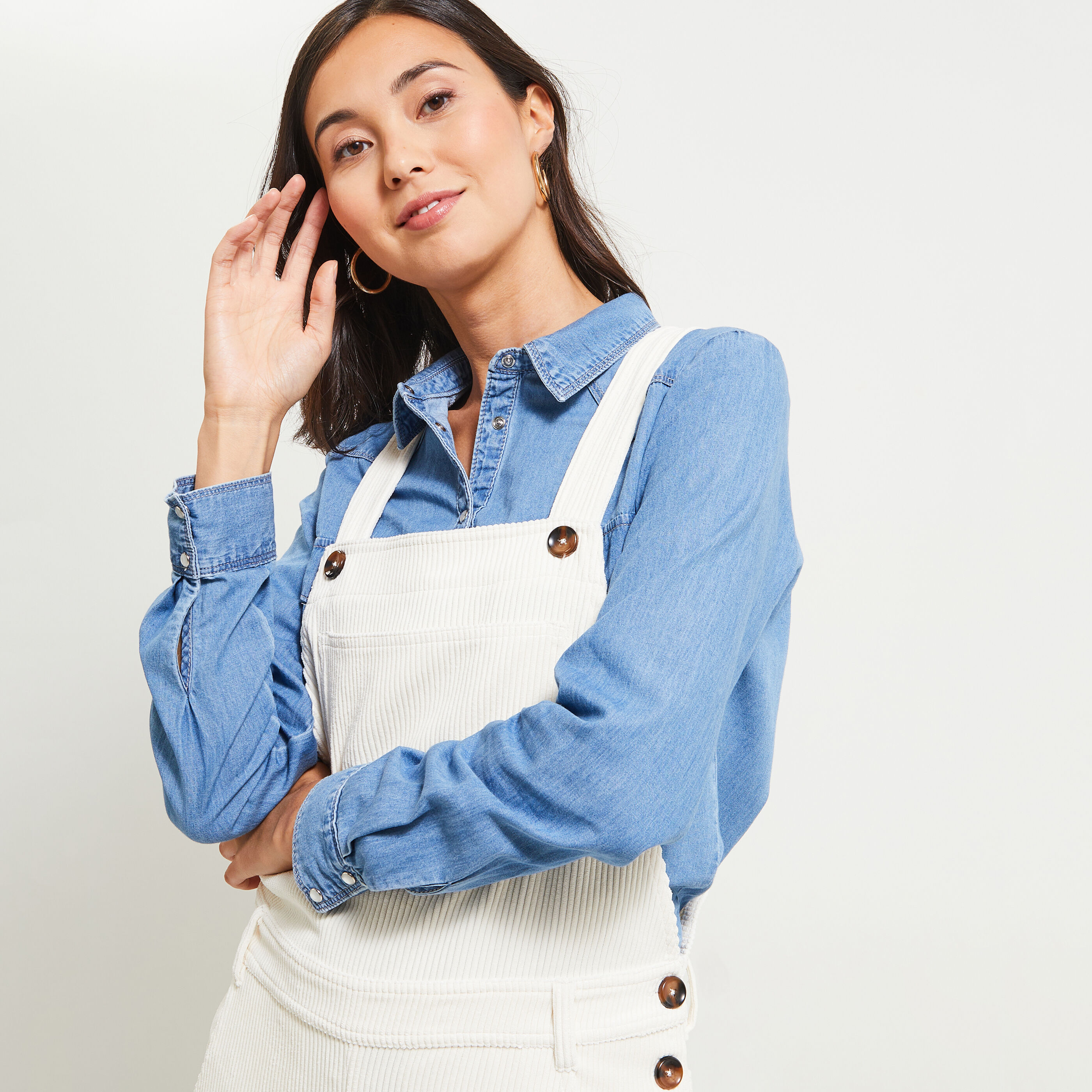 Salopette velours femme