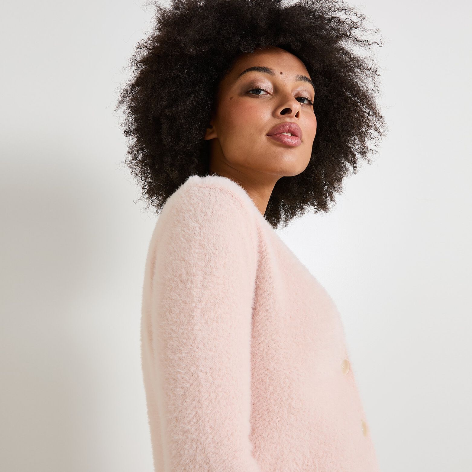 Gilet col V femme