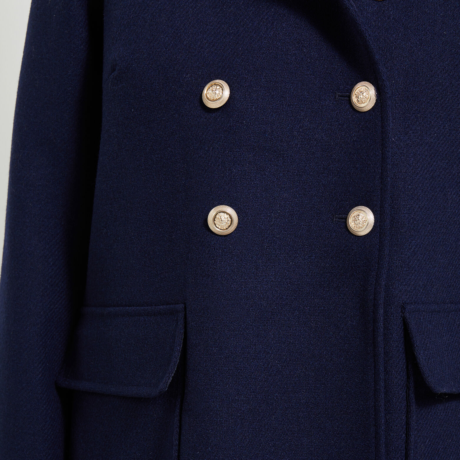 Manteau caban boutonné femme