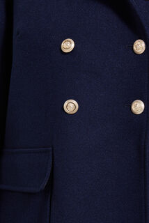Manteau caban boutonné femme
