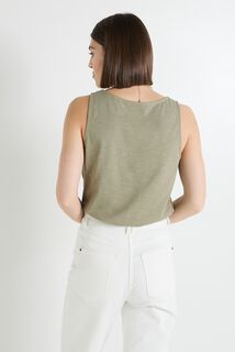 Débardeur col V femme