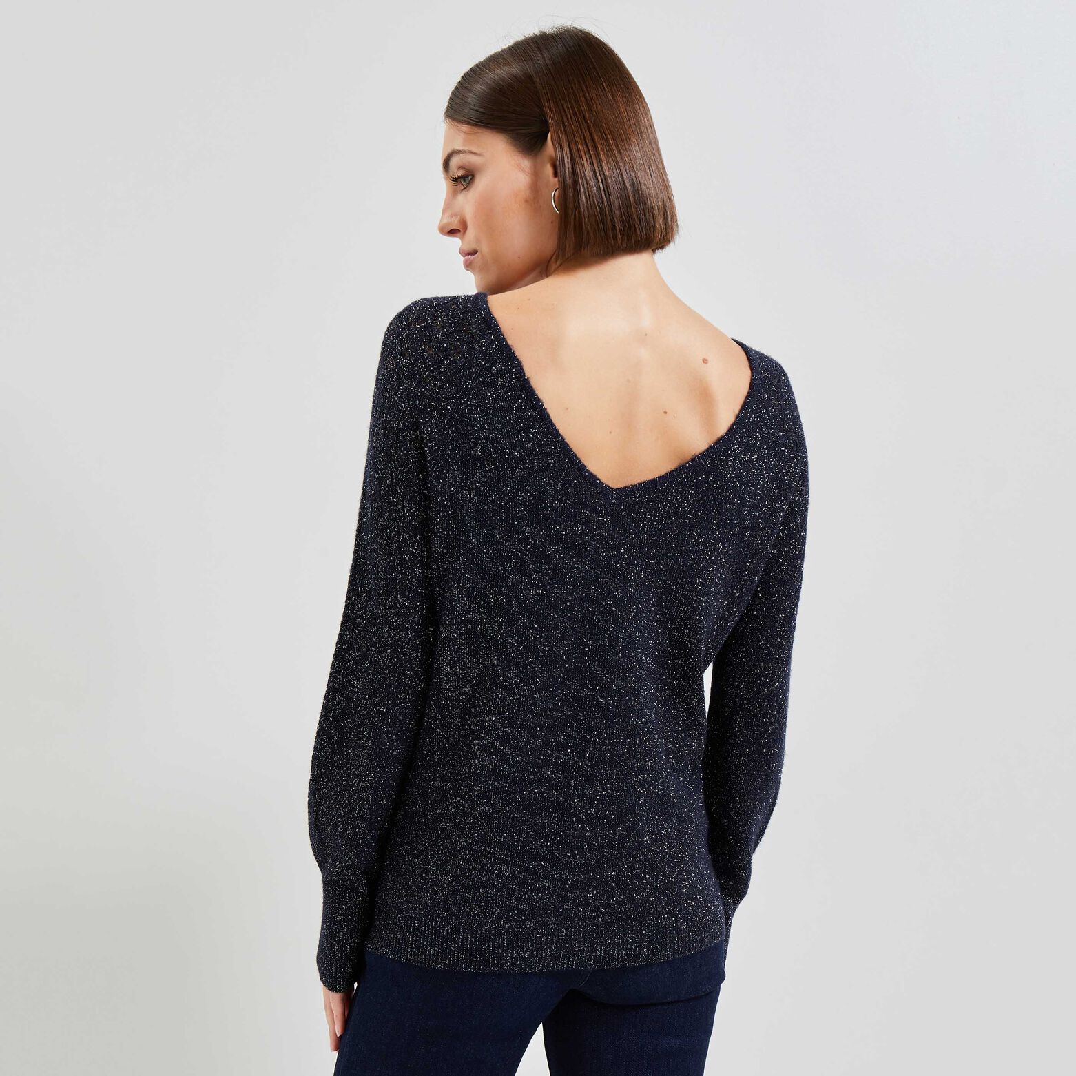 Pull jeux de points femme