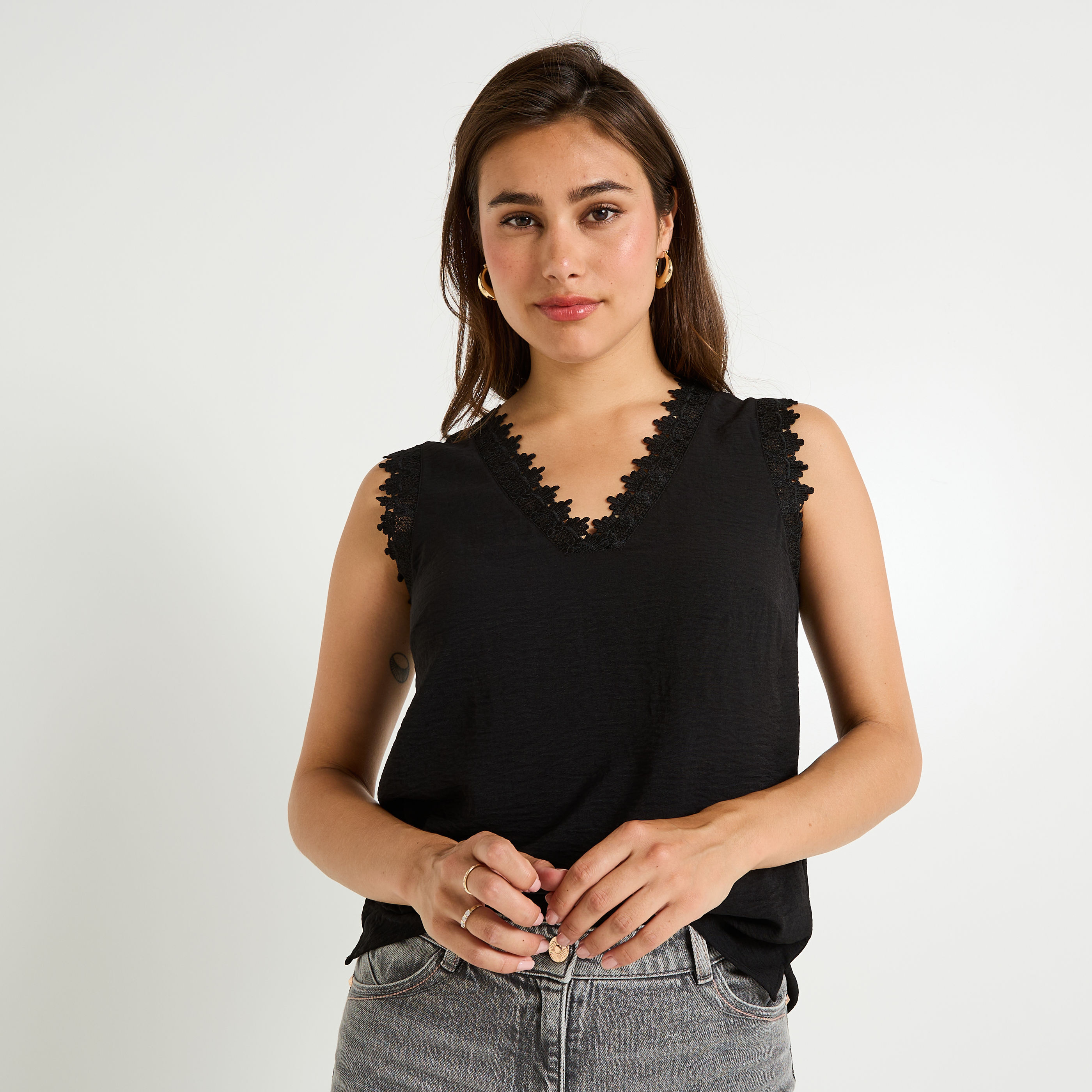 Blouse sans manches femme