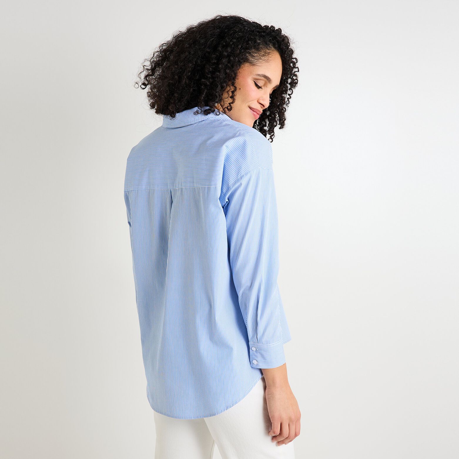 Chemise oversize rayée femme