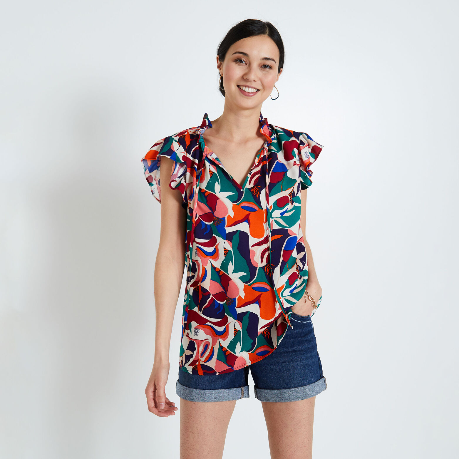Blouse imprimée femme