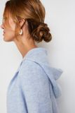 Gilet long à capuche femme