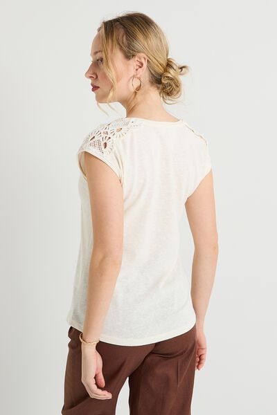 T shirt col V femme