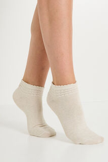 Lot de 2 paires de socquettes femme