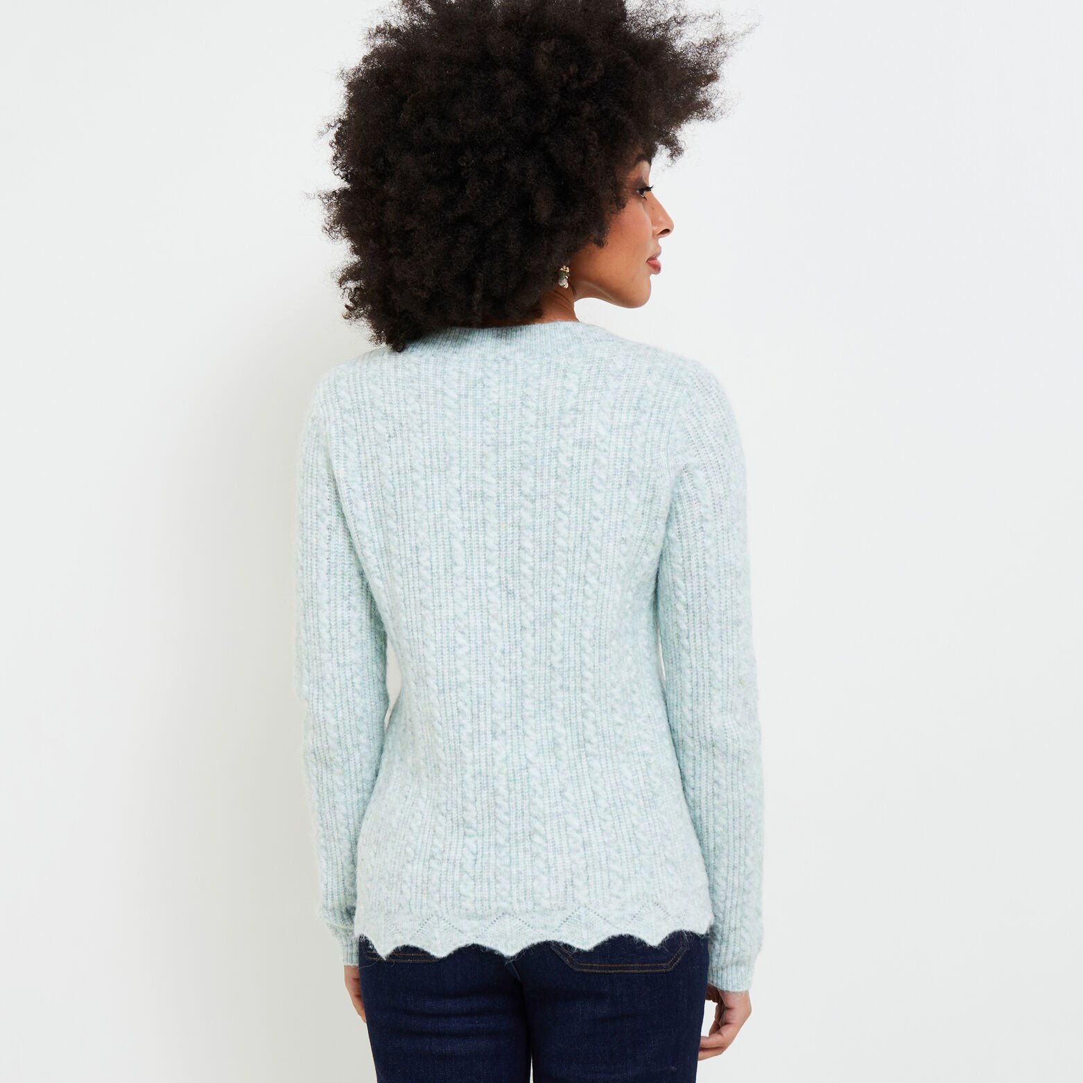 Pull torsadé femme