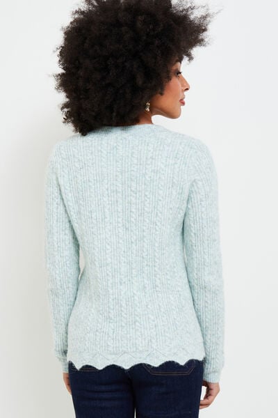 Pull torsadé femme