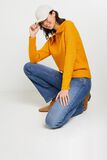 Pull col camionneur uni femme