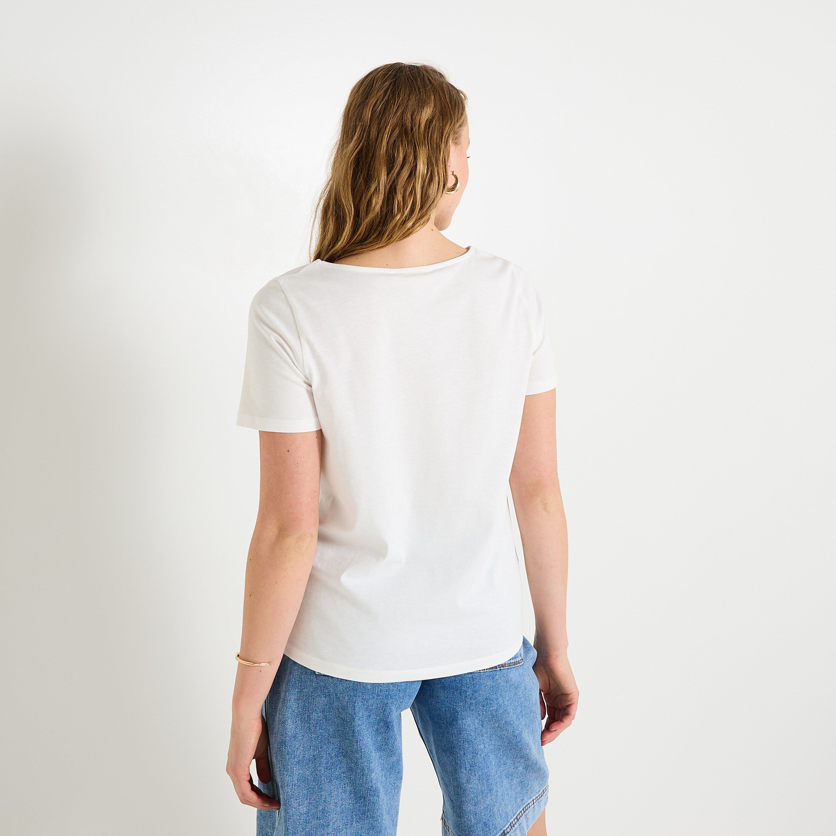 T-shirt col rond femme