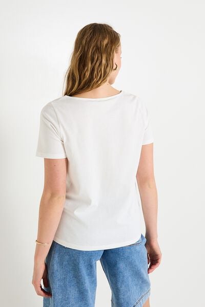 T-shirt col rond femme