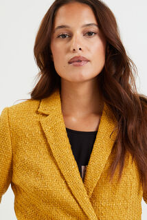 Veste blazer effet tweed femme