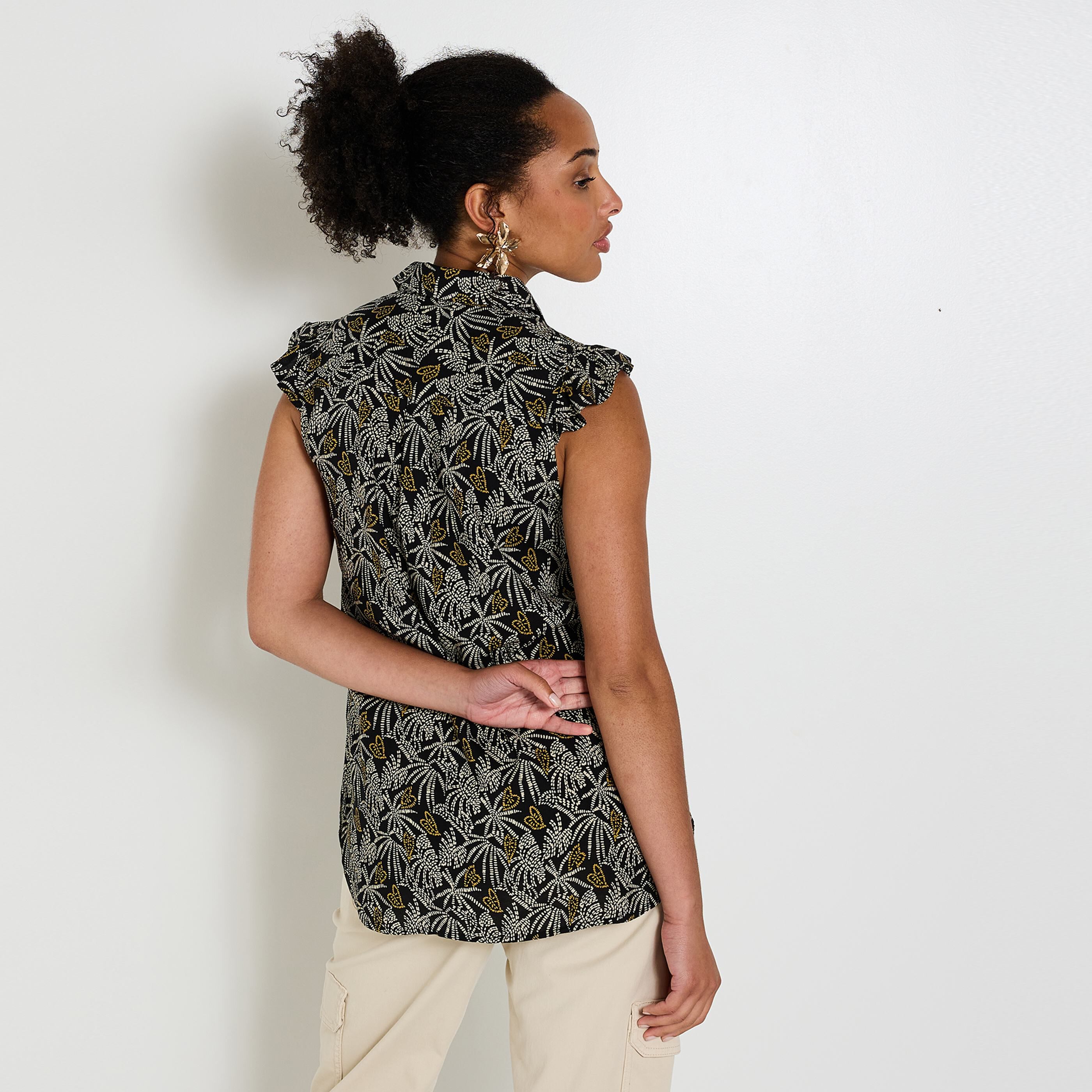 Blouse imprim&eacute;e femme