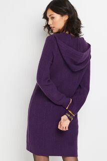 Robe pull à capuche femme