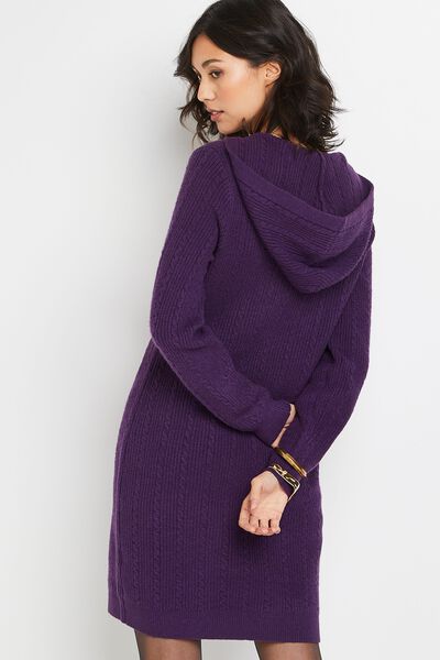 Robe pull à capuche femme