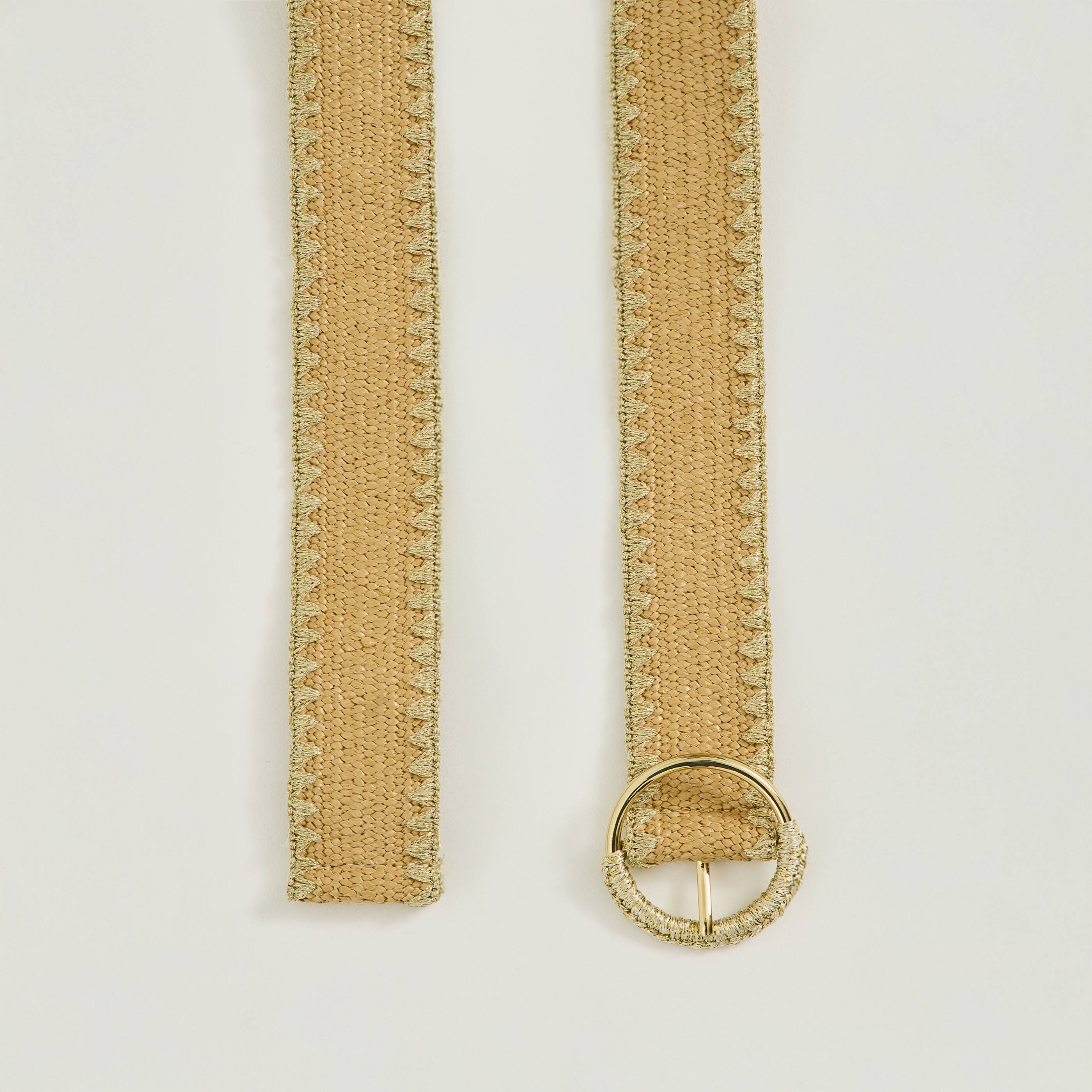 Ceinture tress&eacute;e d&eacute;tails brillants femme
