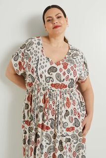 Robe longue imprimée femme