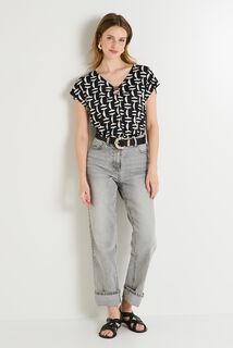 T-shirt col V femme