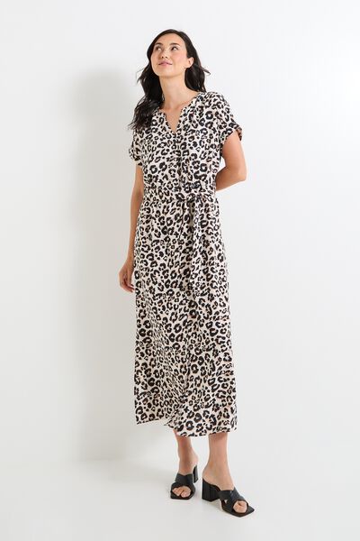 Robe longue imprimée femme