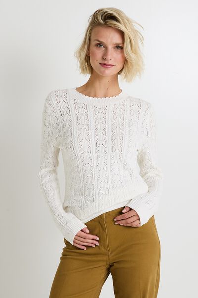 Pull col rond femme