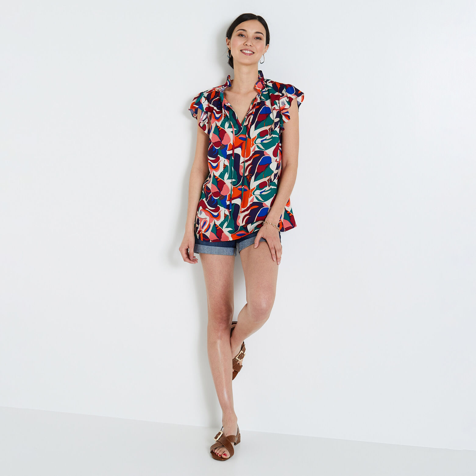 Blouse imprimée femme