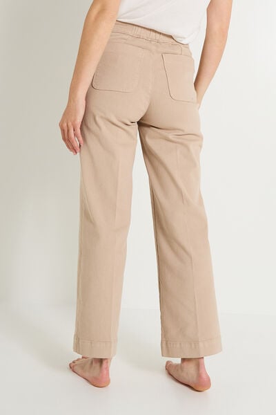 Jean flare raccourci POMPON F02 femme
