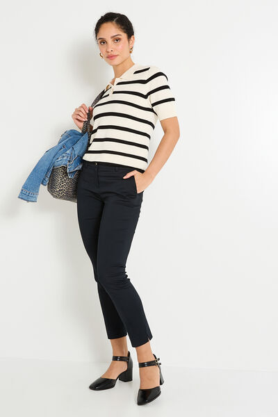 Pantalon tall raccourci femme