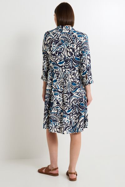 Robe col chemise femme