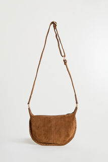 Petit sac besace bi-matière femme