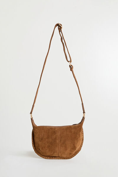 Petit sac besace bi-matière femme