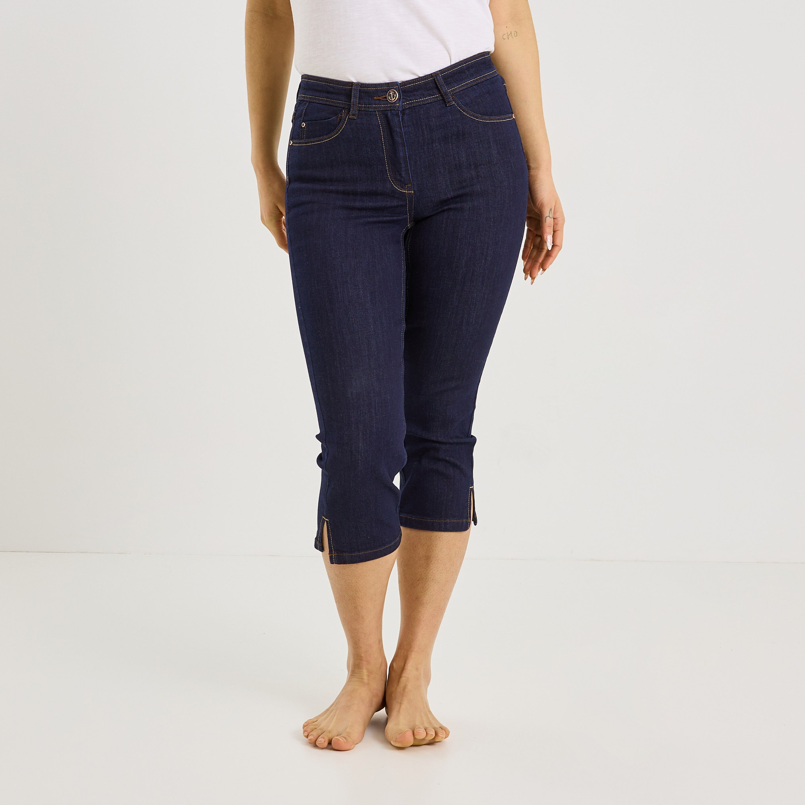 Corsaire en jean femme