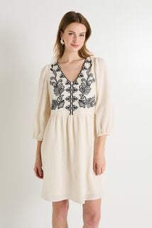 Robe col V femme