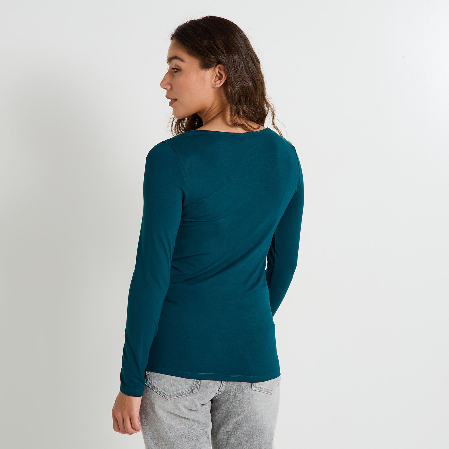 T-shirt col V femme