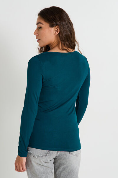 T-shirt col V femme