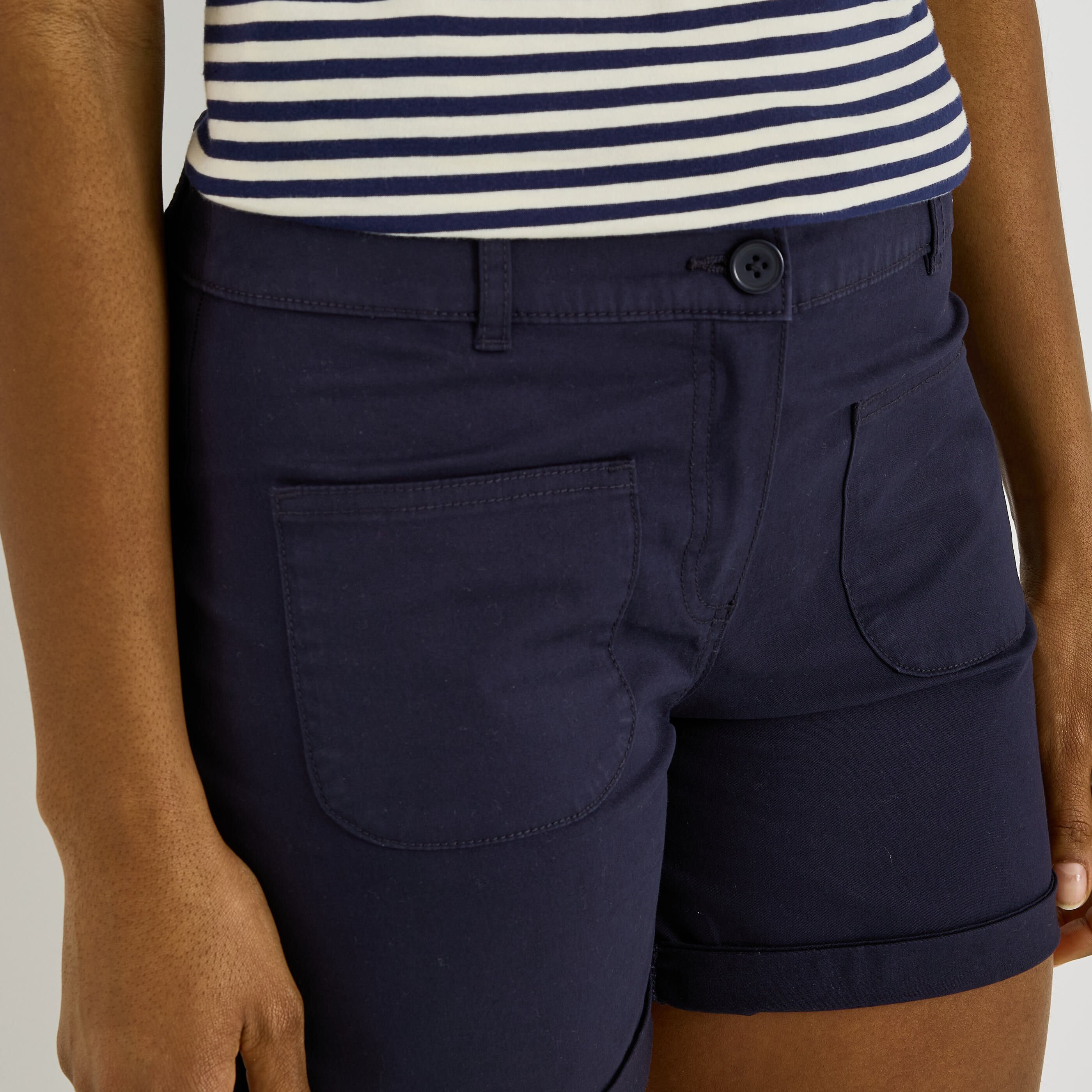 Short en toile femme