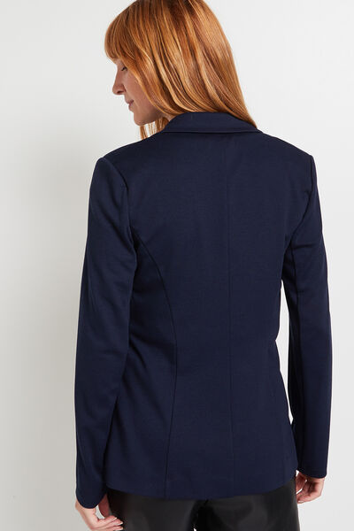 Veste en maille col tailleur femme