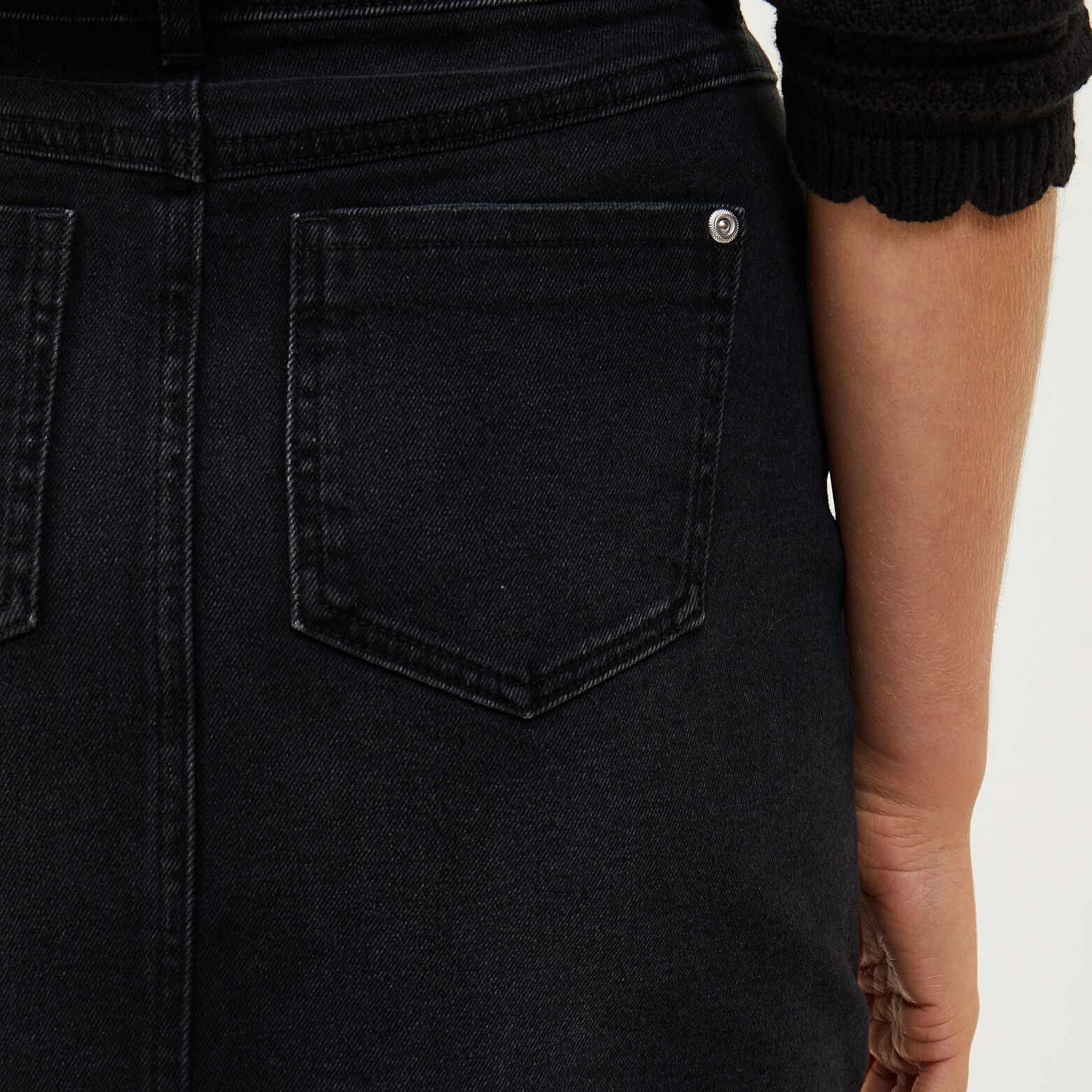Jupe en jean mi-longue femme